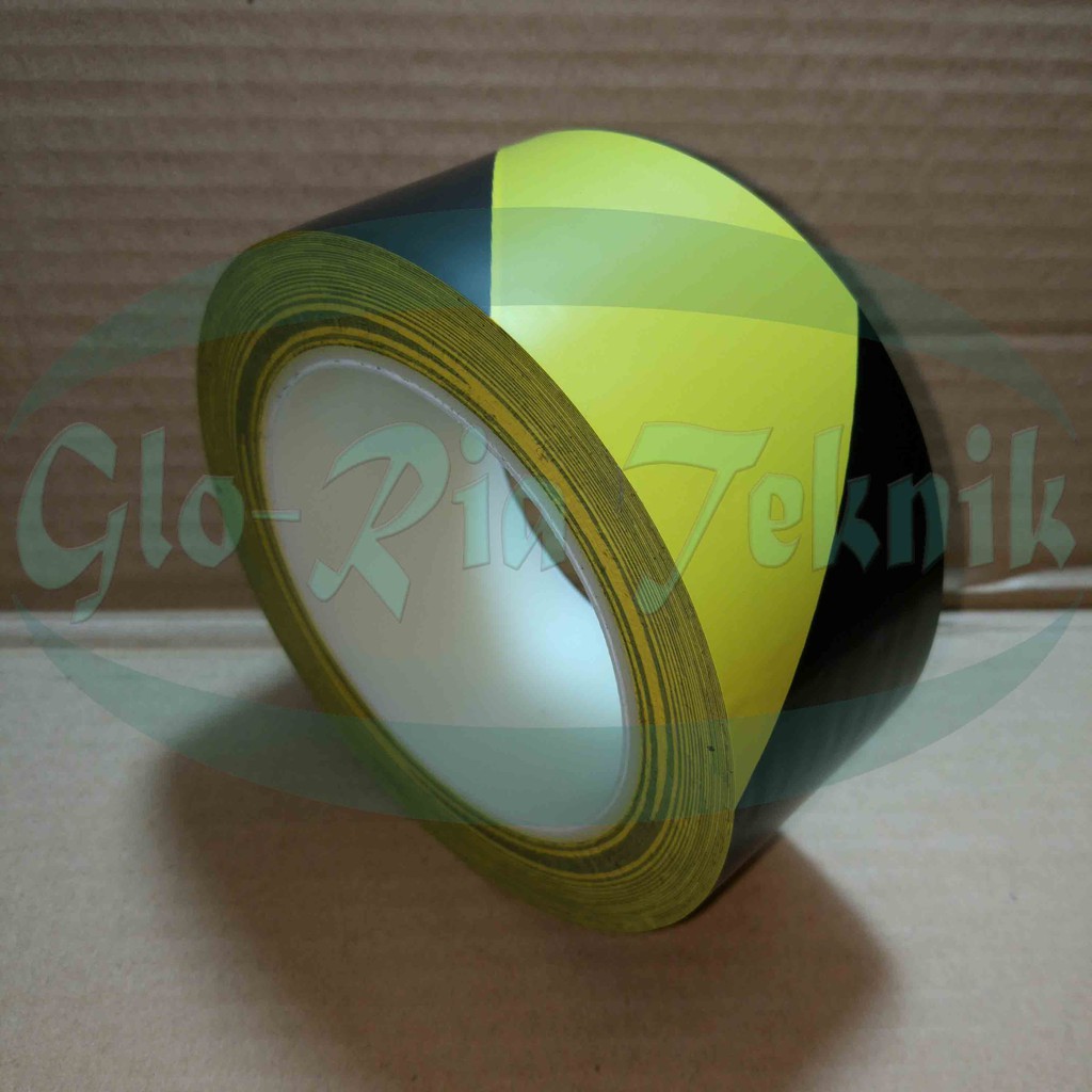 Lakban Lantai / FLoor Marking / Vinyl Tape Kuning Hitam
