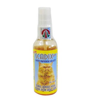 SCADIX SPRAY CAT 60ml / obat jamur semprot / scabies / gudig / kucing