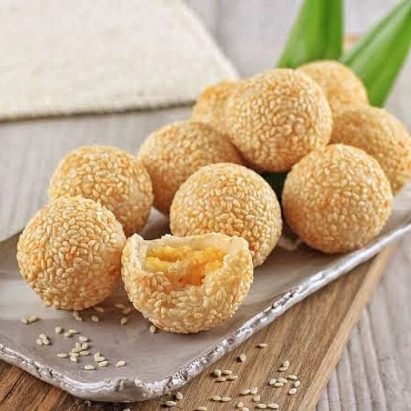 

Onde-Onde Mini Kacang Hijau 12pcs Frofoo Halal Homemade Frozen Food