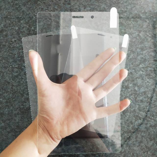 Softcase dan Tempered Glass Tab Samsung A8 2019 T295 Case Ultrathin non S pen