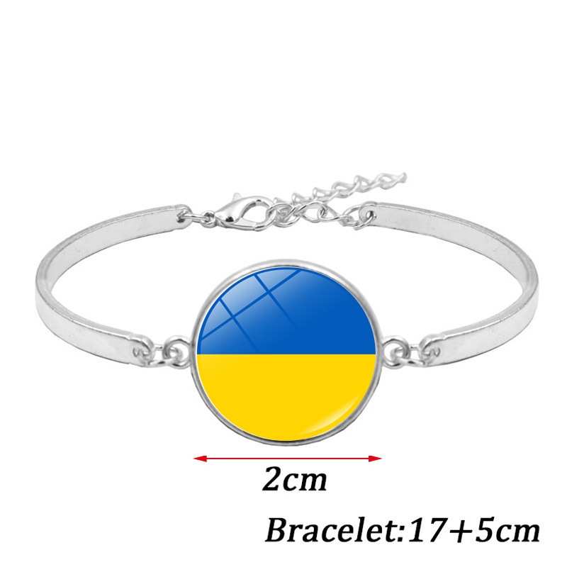 Perhiasan Gelang Tangan Desain Bunga Matahari Gaya Ukrainian Untuk Pria Dan Wanita