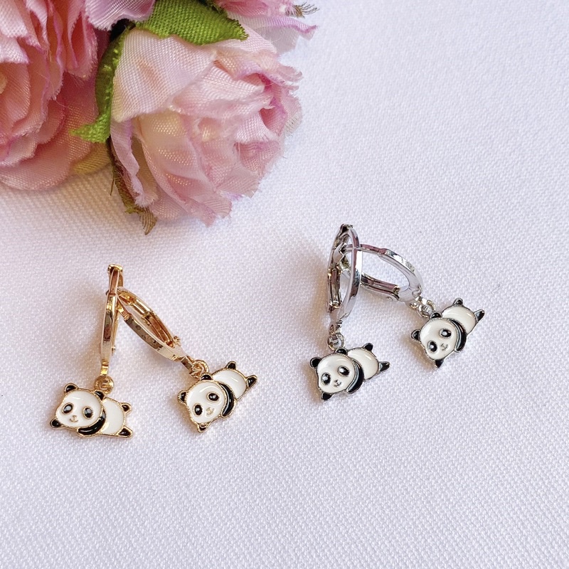 Anting Anak Bayi Panda Lapis Emas