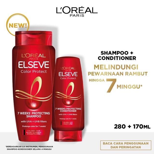 L'Oreal Paris Elseve Color Protecting Hair Care Shampoo - Conditioner | Perawatan Rambut Berwarna Loreal
