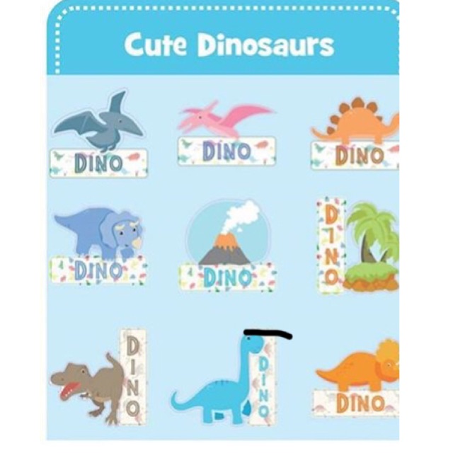 

Mix cutting labels/ dino