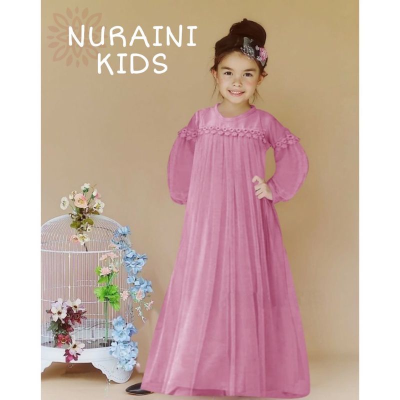 XOS - MAXI ZOYA KIDS/ DRESS NURAINI KIDS / GAMIS ANAK PEREMPUAN TERBARU / BISA COD✅