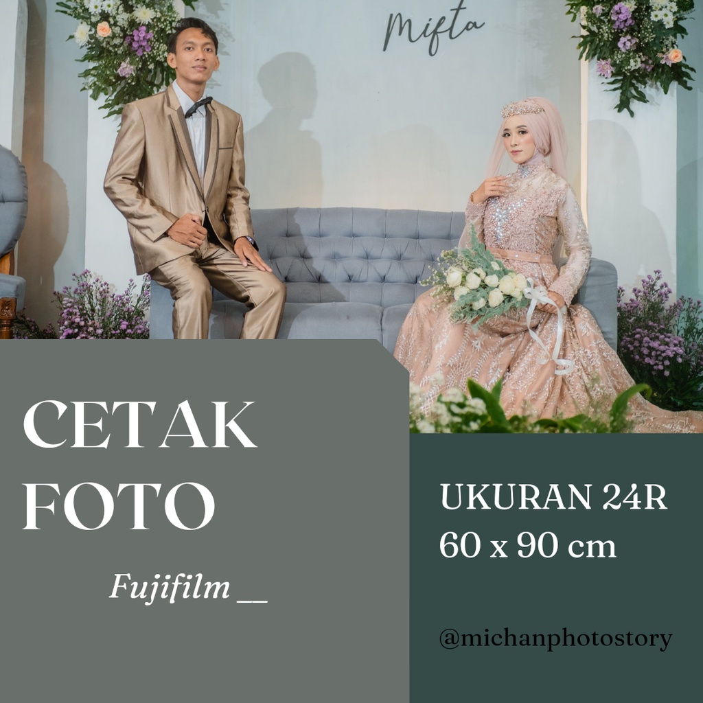 CETAK FOTO UKURAN 24R - CETAK FOTO PAPER DOFF FUJIFILM - CETAK FOTO PREWEDDING KELUARGA