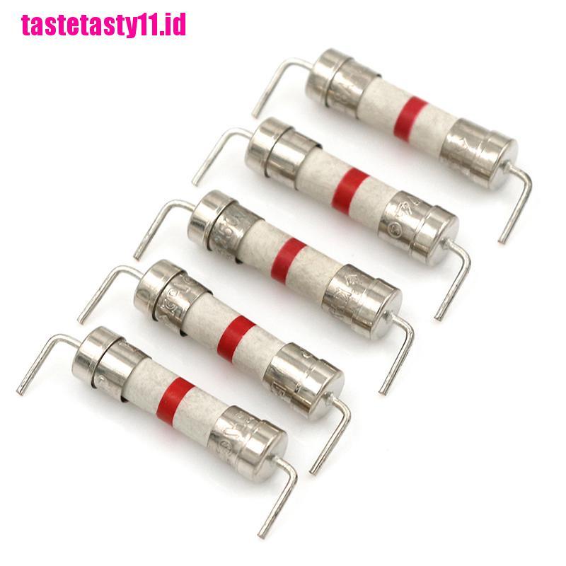 【TTID】5Pcs 8A 250V 5*20mm ceramic body time-lag axial lead fuse