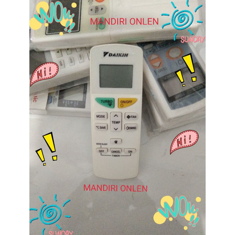 REMOT AC DAIKIN TURBO