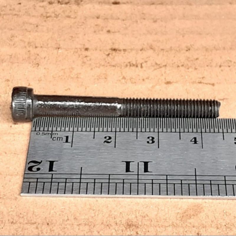 BAUT L M5X45 BAJA PANJANG 4,5 CM 4,5CM BAUD L BAJA M5 X 45 KUNCI L4 L 4 KUNCI PAS 8 HALF DRAT WARNA 