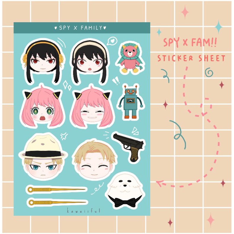 

Spy x family sticker | anime stickers | kiss cut