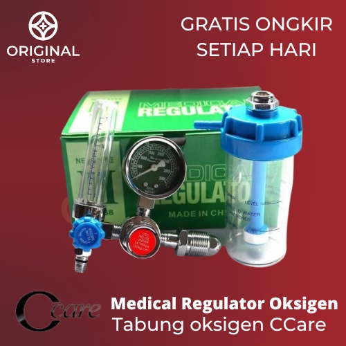 REGULATOR TABUNG OKSIGEN C CARE MEDICAL GRADE JAPAN TECHNOLOGY