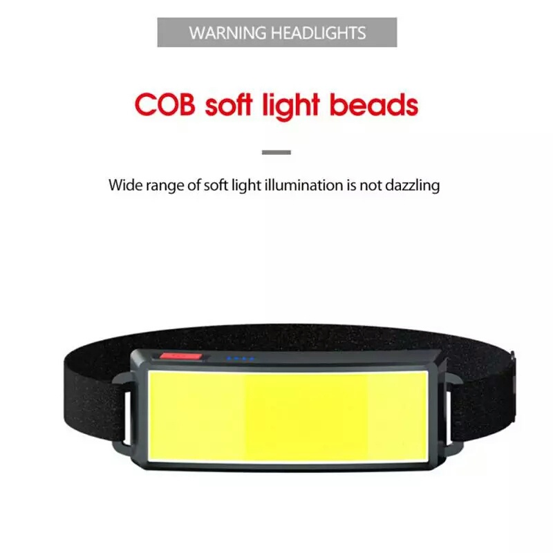 Pocketman Senter LED Kepala Headlamp Waterproof COB 800 Lumens