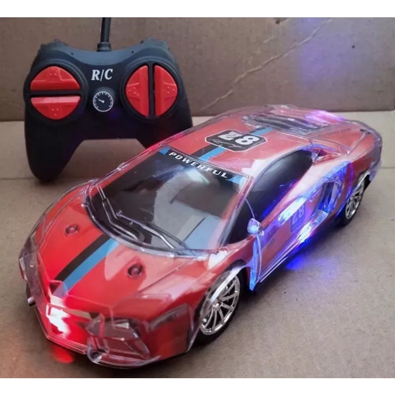 Mobil Remot Body Nyala Kecil Mainan Mobil RC Lampu LED