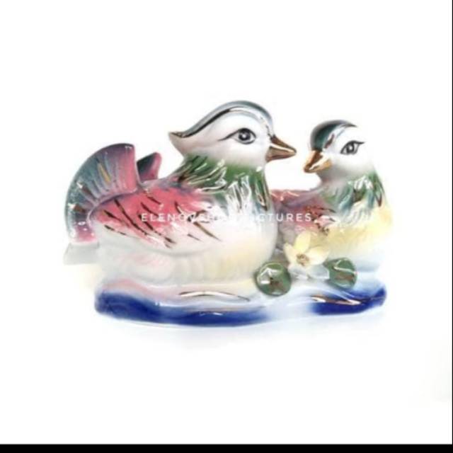 BEBEK MANDARIN KERAMIK - BEBEK YEN YANG - MANDARIN DUCK - FS091609