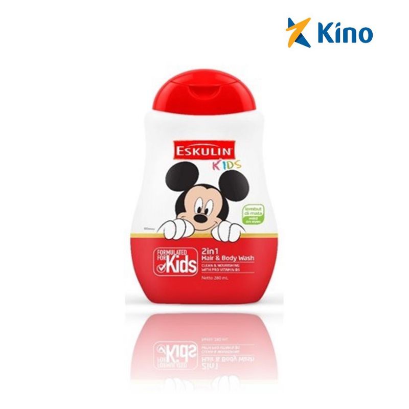 Eskulin Kids Hair Body Wash 2in1 Shampo Sabun Anak 200ml Disney Series