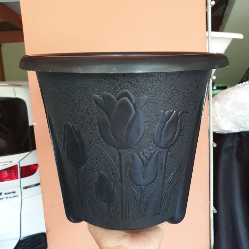 BJP POT TULIP 07K 25cm pot bunga ori budi jaya motif bunga tulip bagus murah