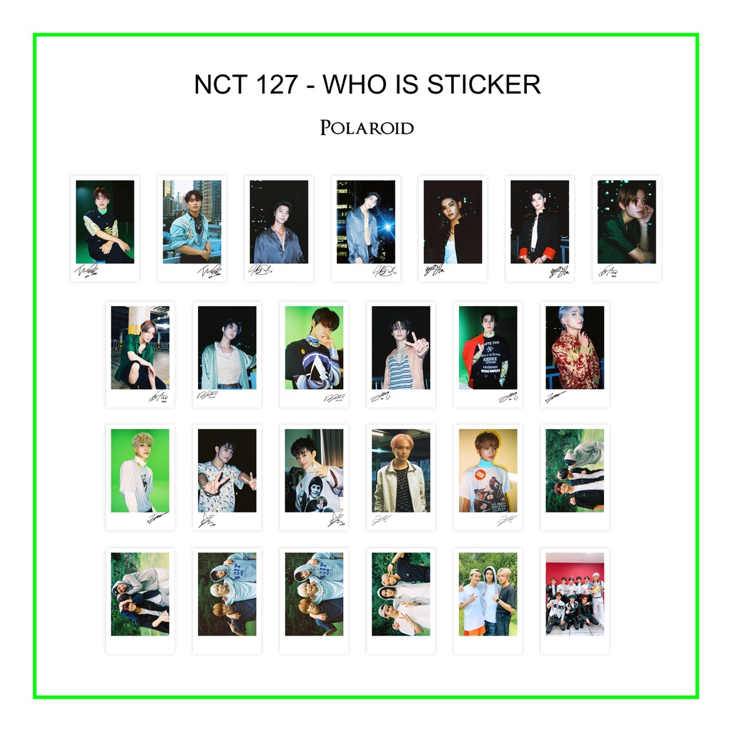 Polaroid NCT 127 Who is Sticker