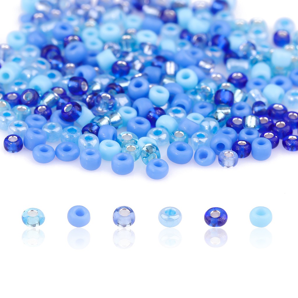 3900pcs 2mm Czech Glass Multicolors Rice Beads Box Set Charm Seed Beads Rounde Spacer Beads For DIY Bracelets Necklaces Jewelry Making