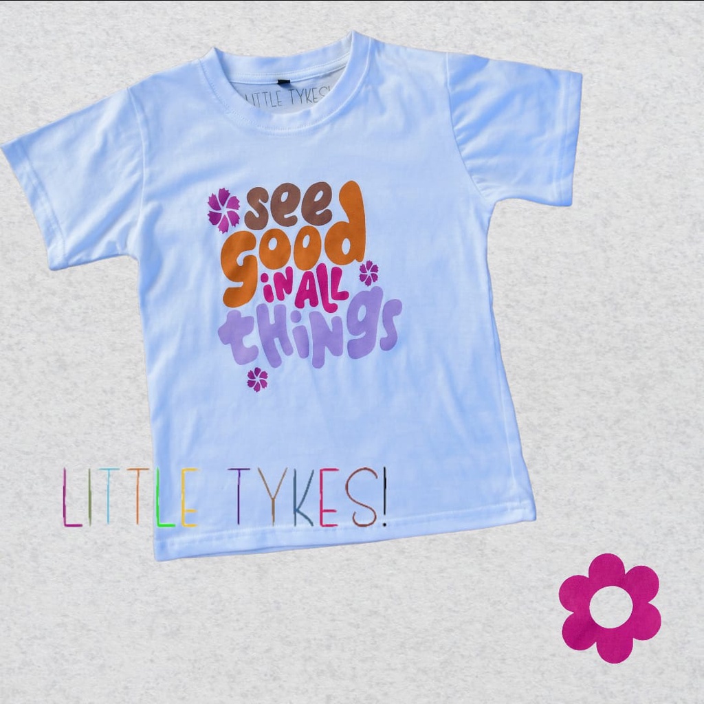 LittleTykes 2 - 8th Kaos anak perempuan See Good In All Things