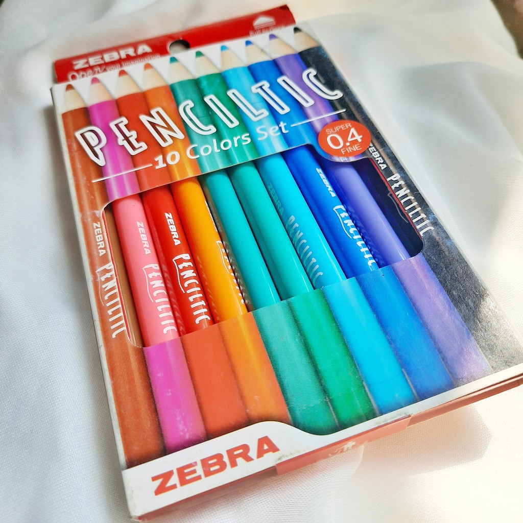 

Zebra Penciltic Fineliner Set 10 Colors 0.4mm