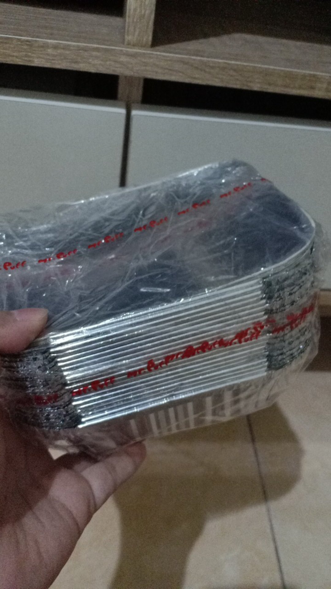 Per 10 Pcs Bx2551 + Lid Kertas Silver Alu Foil Tray