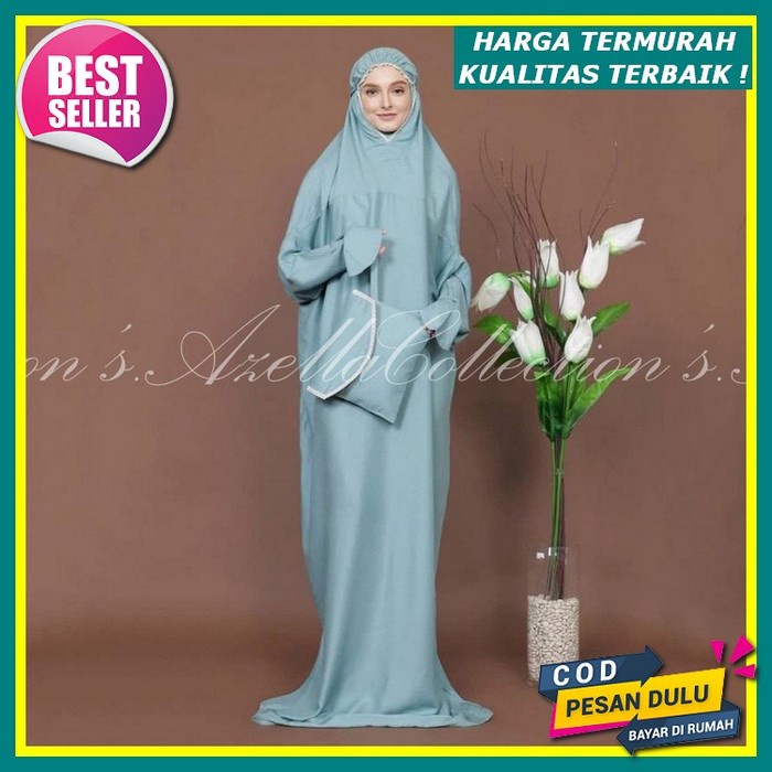 Mukena Dewasa Daily Al-Mecca Rempel Lasercut Renda Mewah Jumbo Traveling Cantik Mukena Bordir Mewah 