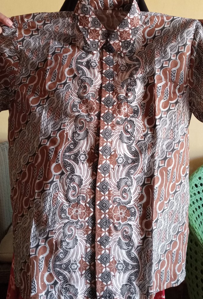Bswart Batik Hrb026 Kenongo Hem Pendek Padi Pekalongan M L Xl Batik Pria Murah Modern Grosir