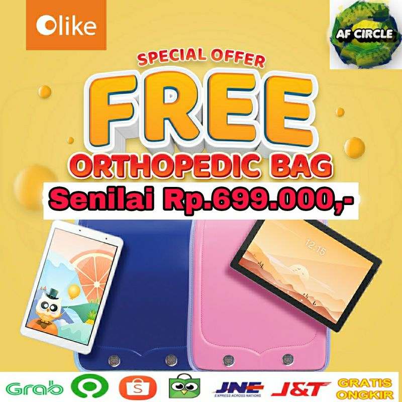 Free Orthopedic bag Olike Edu tab E1 8 inch || Tab keren anak || Edukasi || Garansi resmi