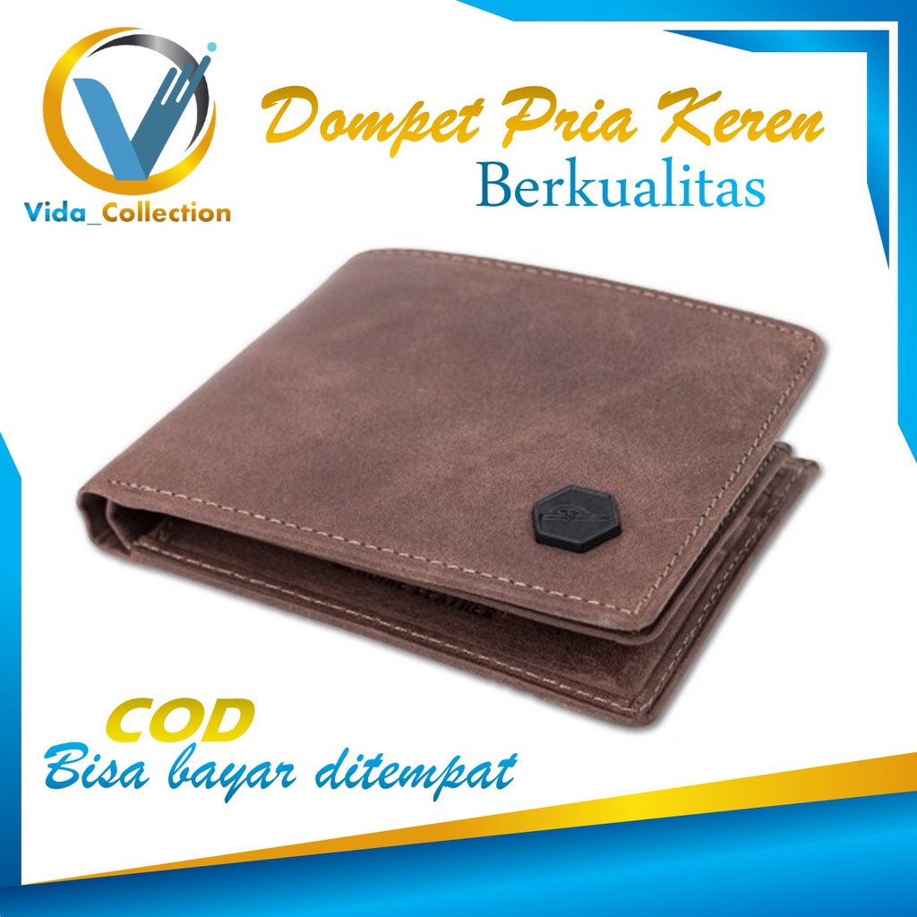 Dompet Pria Bahan Kulit Asli Dompet lipat Dompet Cowok Dompet JFR Kulit Asli Dompet kulit pria