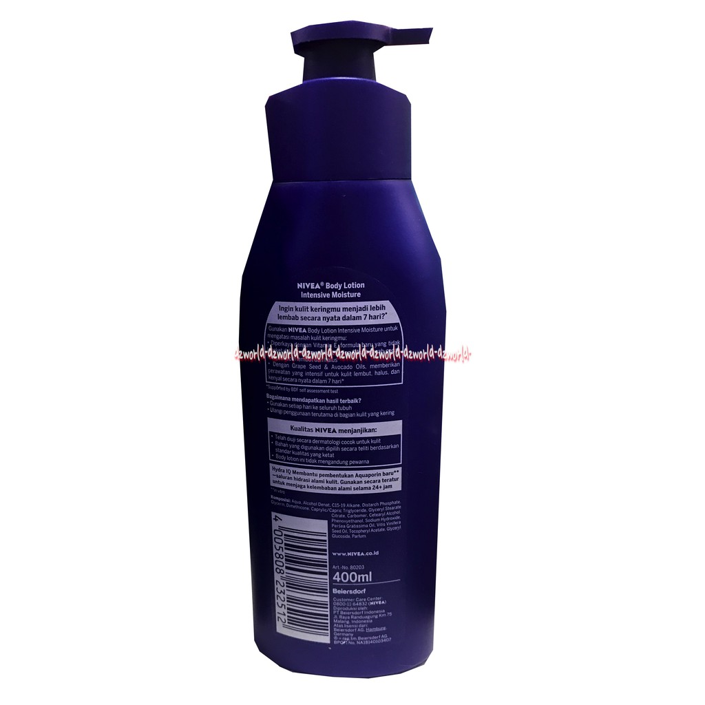 Nivea Body Lotion Intensive 400ml Handbody Nivea Biru Droppet