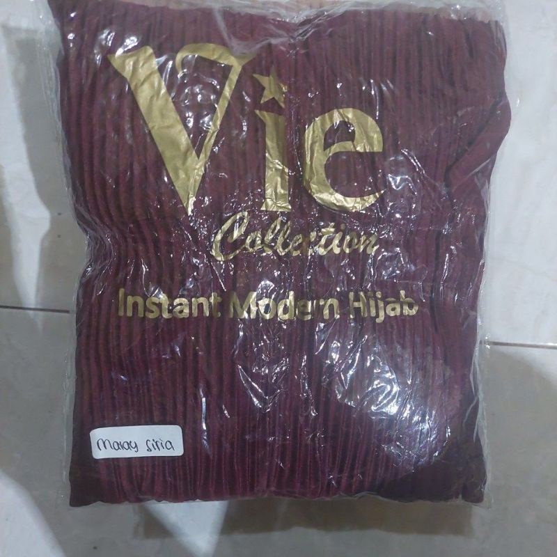 HIJAB INSTAND JARSEY PLISKET MALAY SIRIA  TERLARIS TERMURAH  TERBARU-Marun