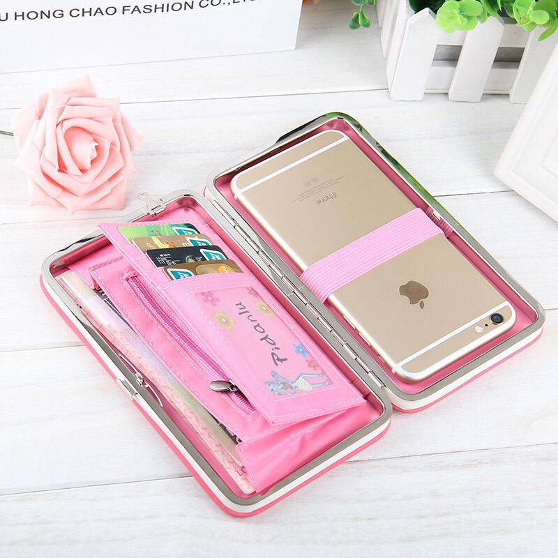 BJ14006 - BROWN/BLUE/GREEN/PINK/RED/ROSE - DOMPET WANITA PANJANG IMPORT TERMURAH JAKARTA JTF1318 ELJ4006