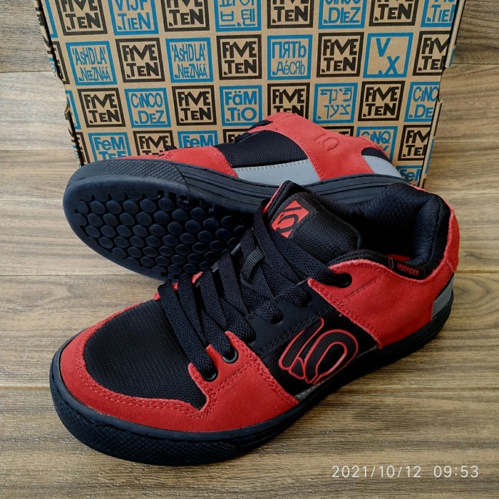 Five Ten Freerider Shoes Ori BNIB Solar Red Black - Sepatu MTB