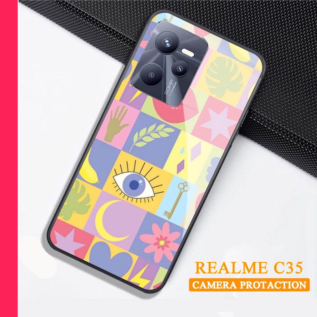 Softcase Glass Kaca REALME C35 - Case Handphone REALME C35 [T71]