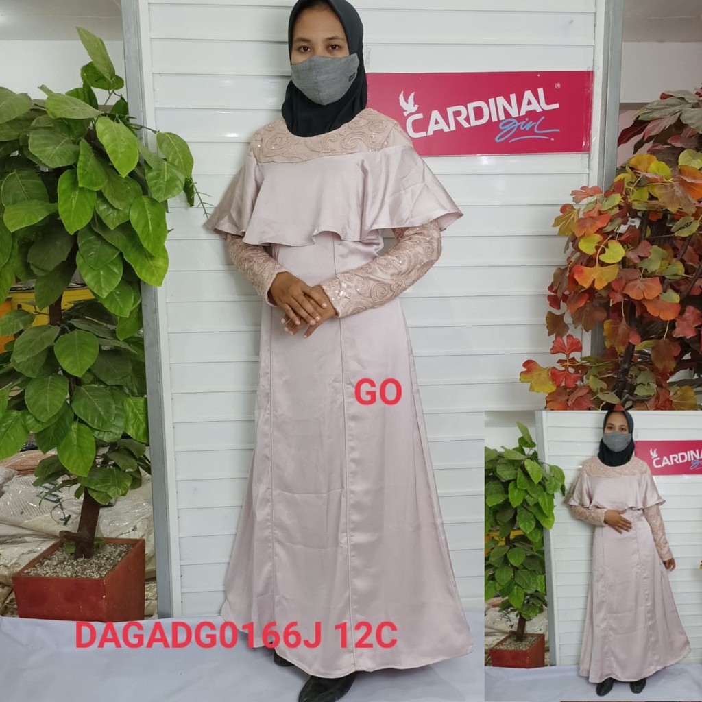 BB CARDINAL GAMIS Fashion Muslim Dress Original Kekinian Muslimah Gamis Wanita Polos Motif Bagus