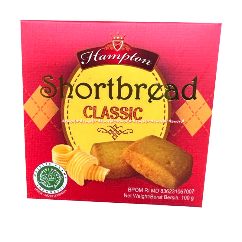 Hampton Shortbread 100gr Short Bread Chocolate Cheese Classic Almond Hamptons Roti Kecil Rasa Original Keju Coklat Kacang Almon Kemasan Kotak Box Exlusive Kukis Cookies