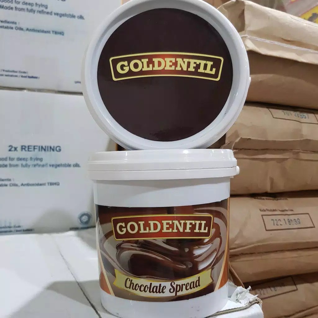 

GOLDENFIL Chocolate Spread Selai Jam Coklat 1KG / Selai Coklat Goldenfil