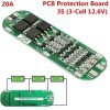 BMS 3S 20A Li-ion Lithium Battery 18650 Charger Protection Board 12V