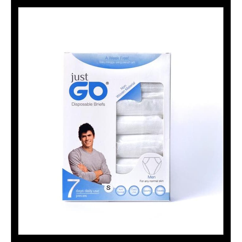 Celana Dalam / CD Kertas Sekali Pakai Just Go Disposable Panties -GOsend Ready