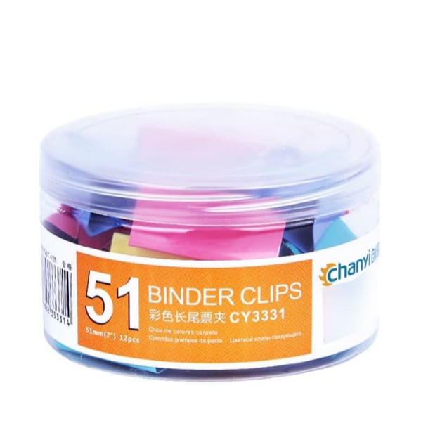 

Penjepit Klip Kertas XXL 12 PCS/Binder Clips/Chanyi CY-3331