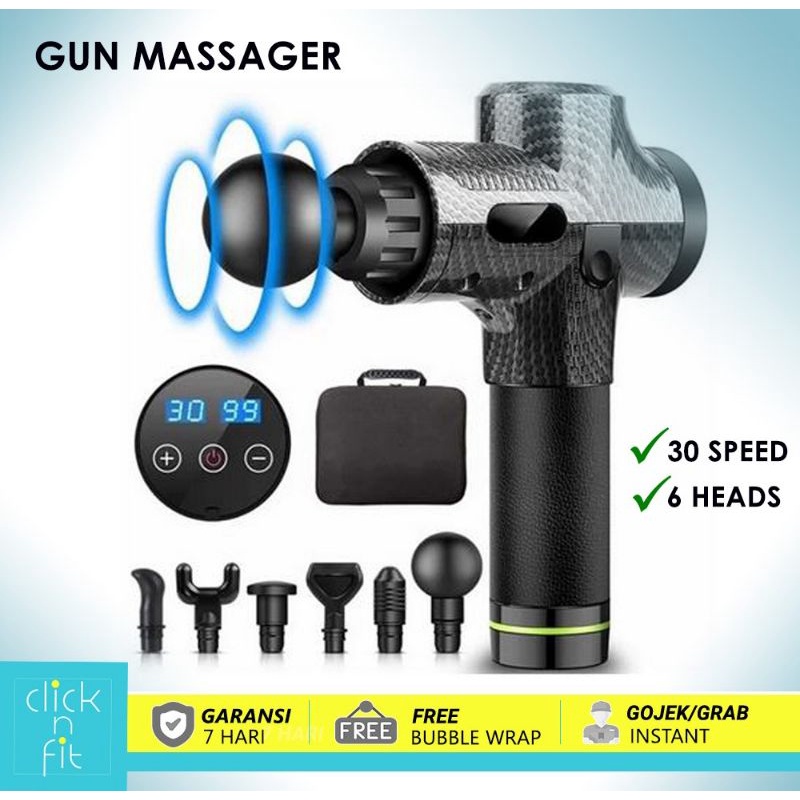 Alat pijat relaksasi/massage Gun 16.8V 30 kecepatan