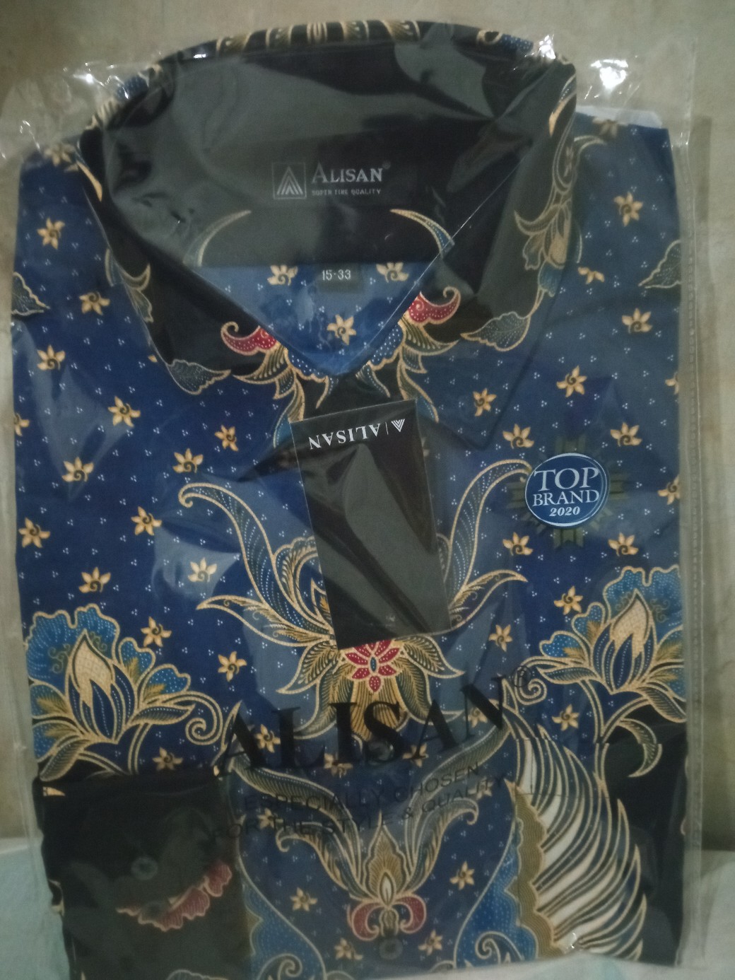 Kemeja Batik Alisan Lengan Panjang Reguler Fit 10633