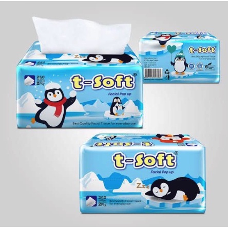 Tisu T-soft 250 Sheet Murah