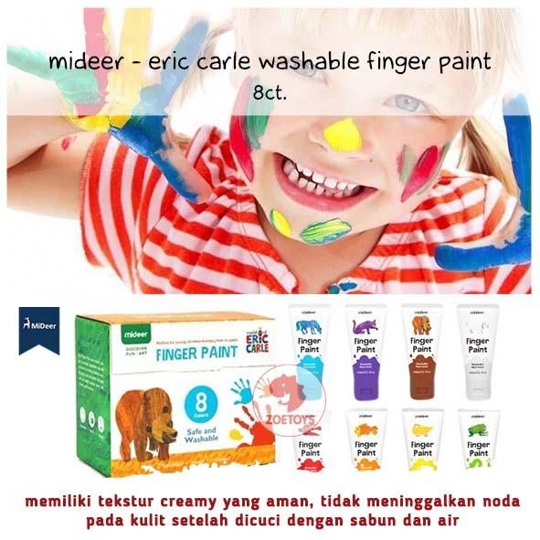 

Zoetoys Mideer - Eric Carle Washable Finger Paint 8 ct warna colors