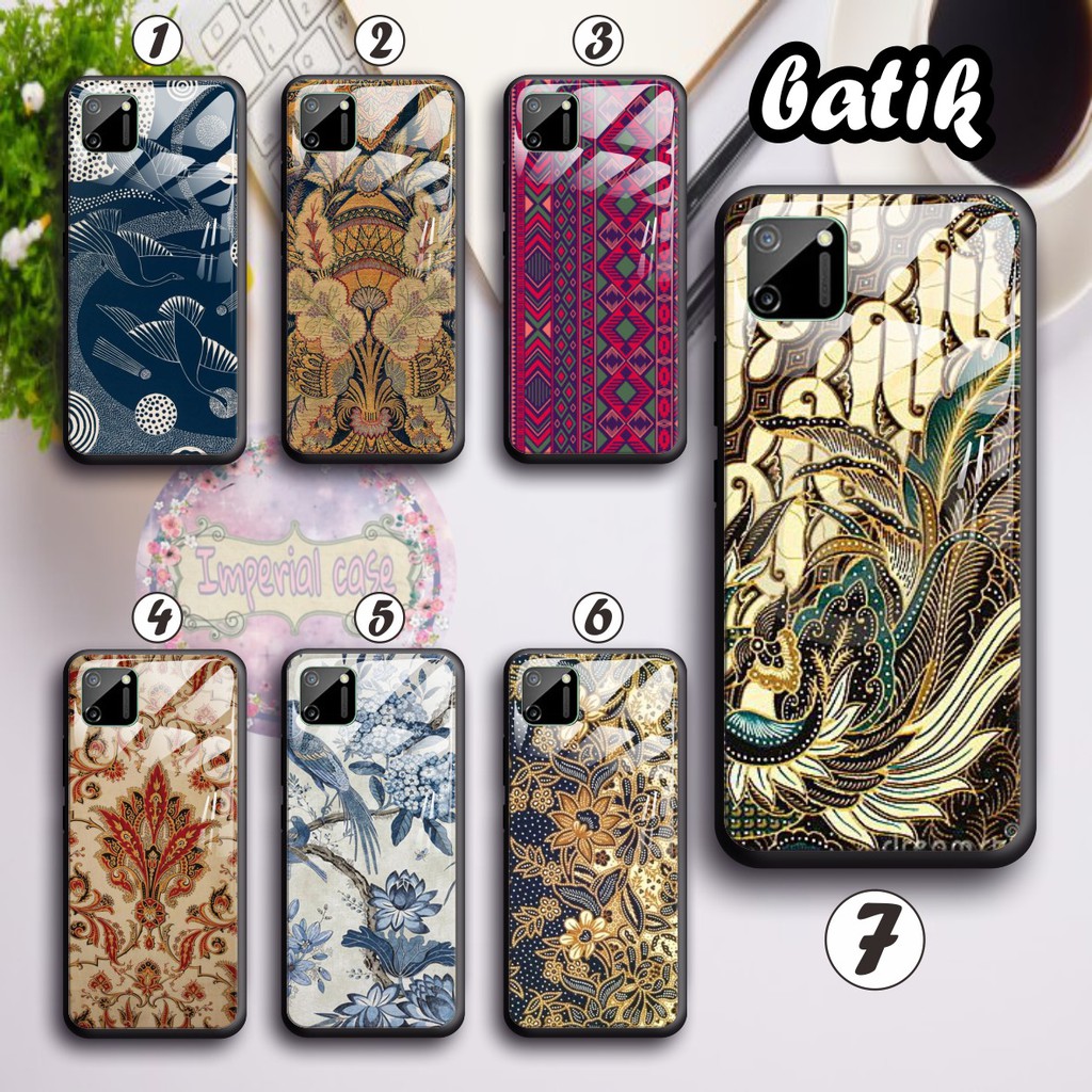 back case glass BATIK Xiaomi Redmi 3 4a 5a 6 6a 7 7a 8 8a Pro 9 9a Note 3 4 5 6 7 8 9 10 Pro IC1154