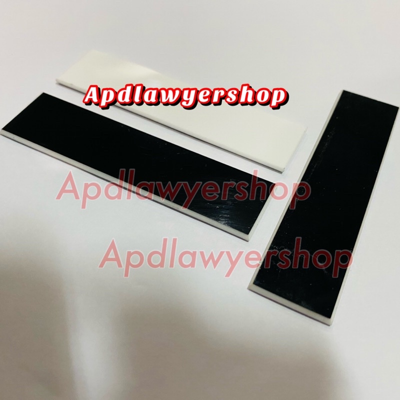 

Papan Nama Dada Name Tag Hitam Putih 2 Sisi Bahan Papan Nama Dada Name Tag Akrilik Acrylic 2cm x 8cm Tebal 2mm Polos Satuan PREMIUM 100% ORIGINAL