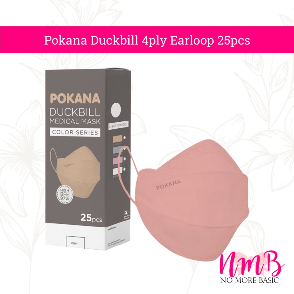 Pokana Masker Duckbill 4ply Earloop 25pcs