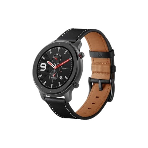 Amazfit Leather Strap Smartwatch Strap 20&amp;22mm for GTS/GTR/Bip Series - Cokelat, 20mmLeather Strap