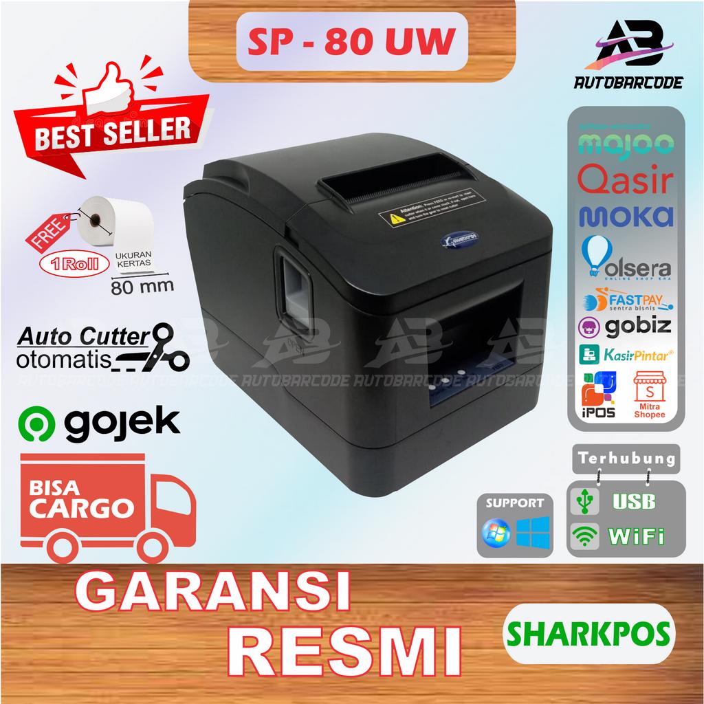 PRINTER THERMAL SHARKPOS - SP 80 UW USB WIFI 80MM AUTO CUTTER