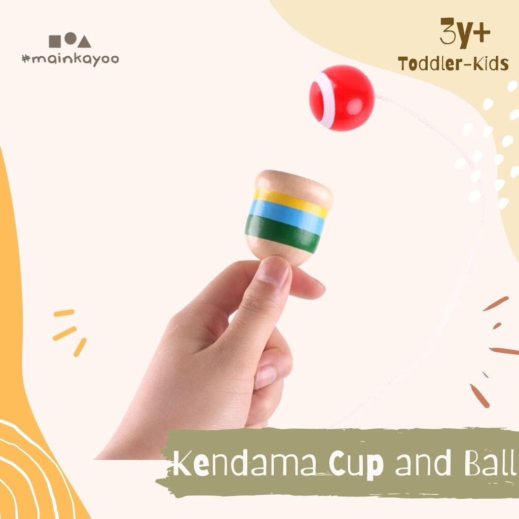 Kendama Cup and Ball Game Mainan Tradisional Anak